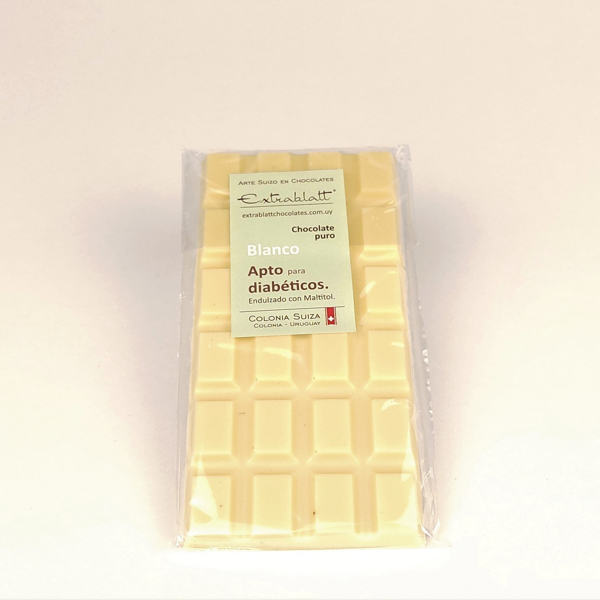 Tableta chocolate blanco sin azúcar